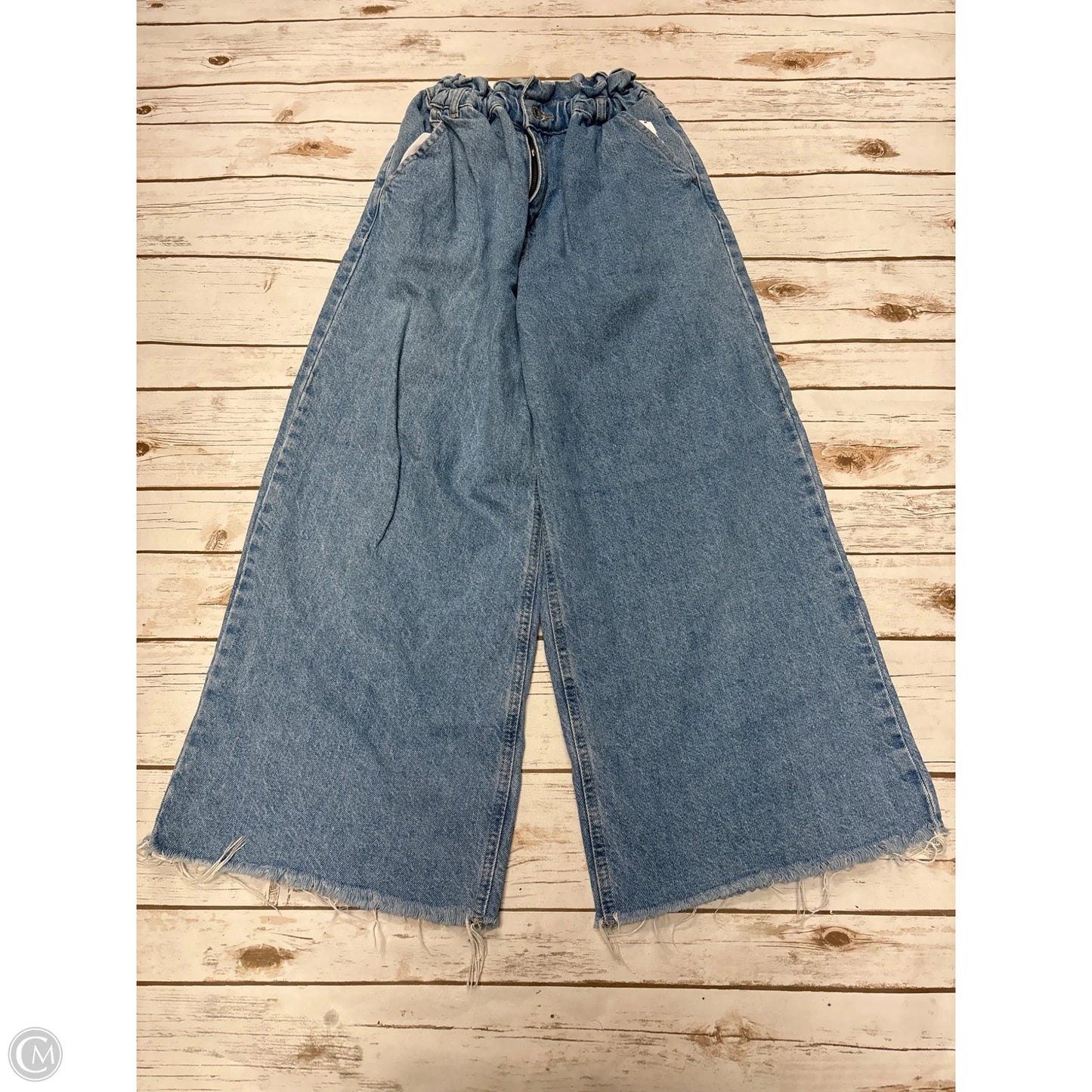 Jeans Wide Leg By Cme In Blue Denim, Size: 10