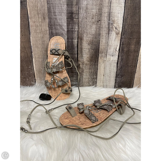 Sandals Flats By Sam And Libby In Multi-colored, Size: 8.5