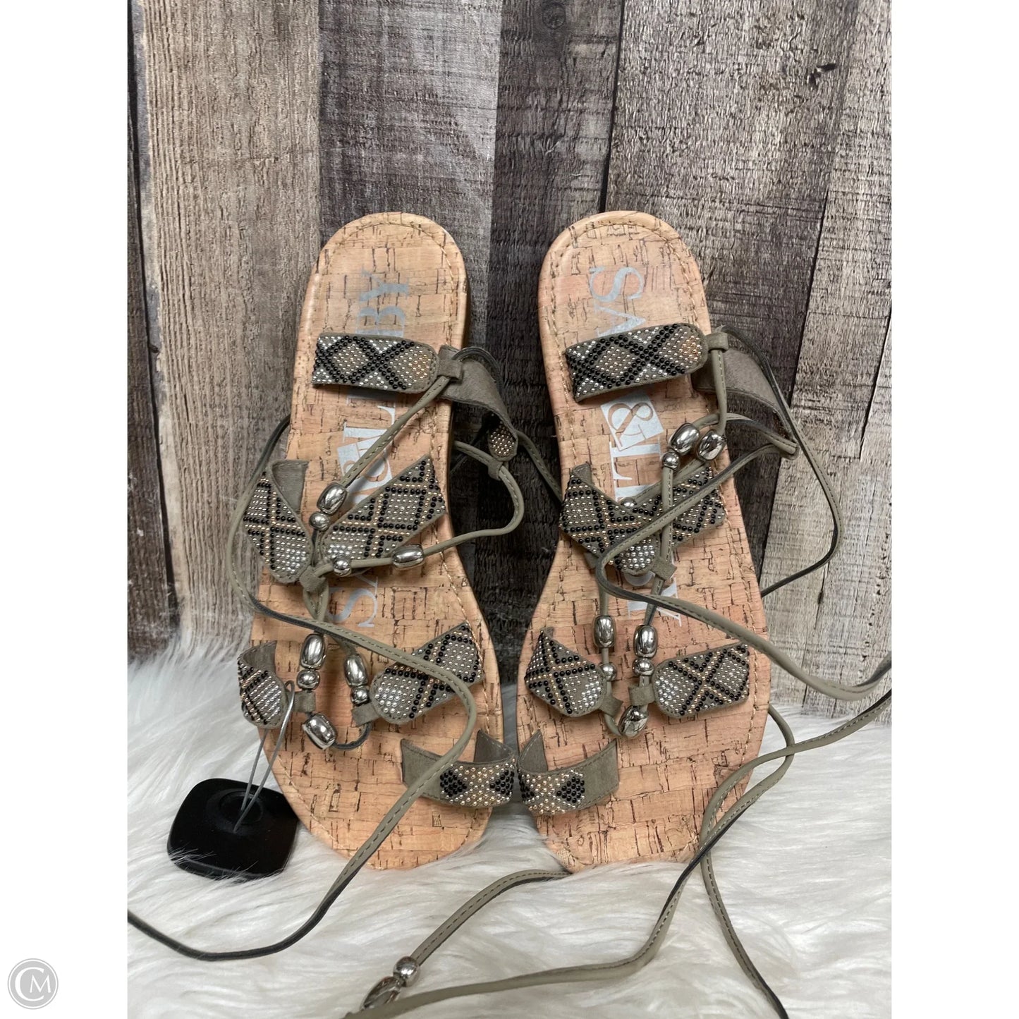 Sandals Flats By Sam And Libby In Multi-colored, Size: 8.5