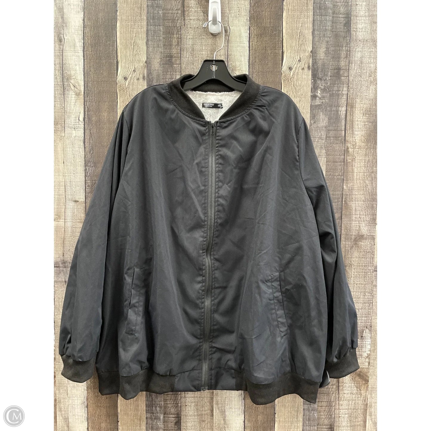 Jacket Faux Fur & Sherpa By Shein In Black, Size: 4x