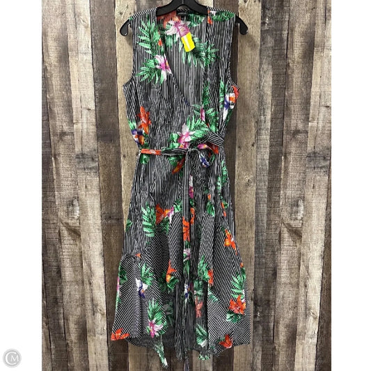 Dress Casual Midi By Who What Wear In Multi-colored, Size: L