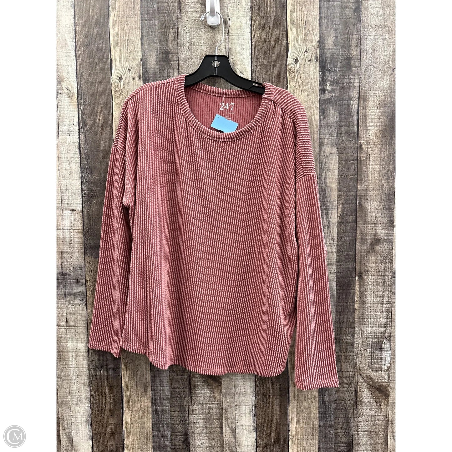 Top Long Sleeve By Maurices In Pink, Size: L