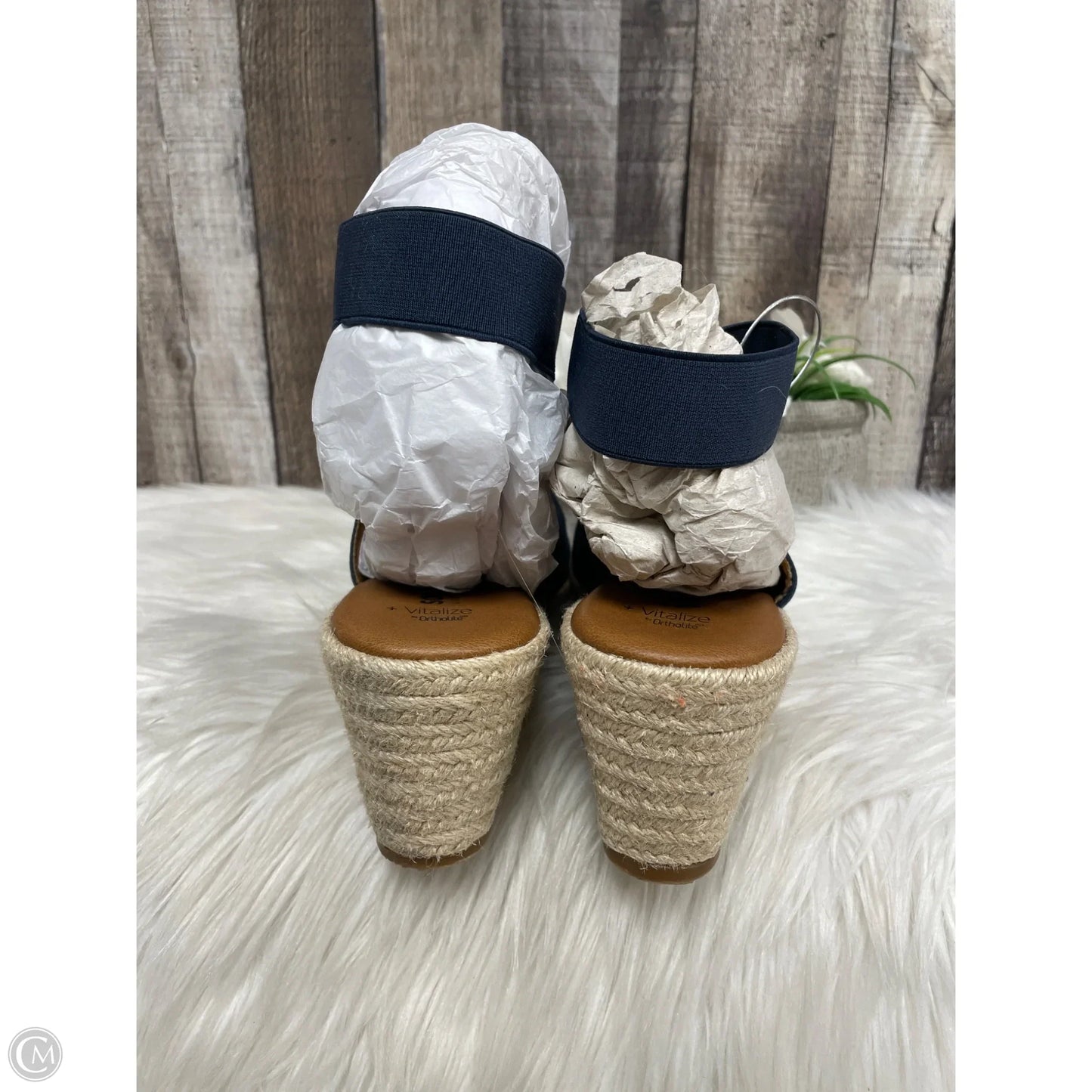 Sandals Heels Wedge By Sonoma In Blue, Size: 11