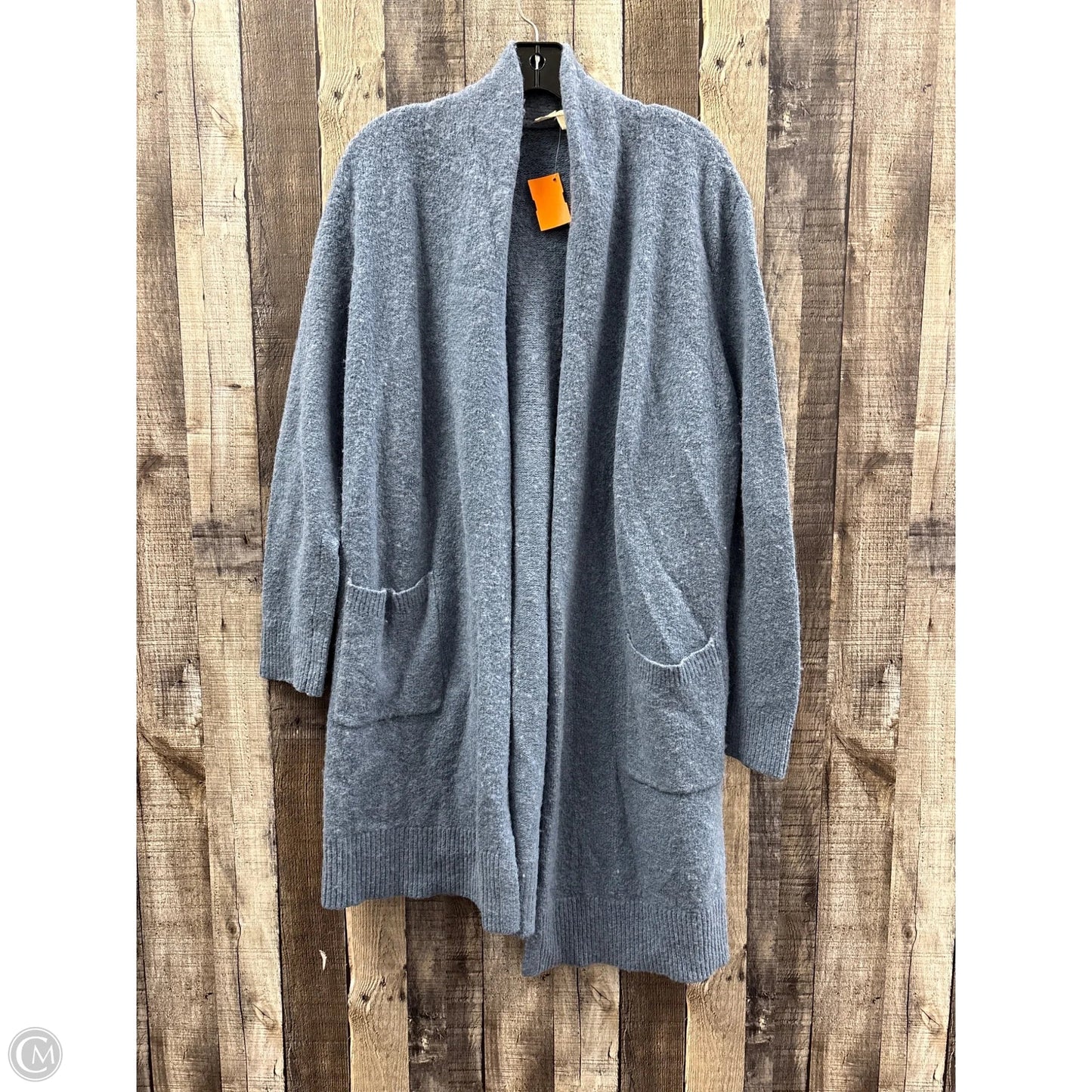 Sweater Cardigan By Michael By Michael Kors In Blue, Size: L