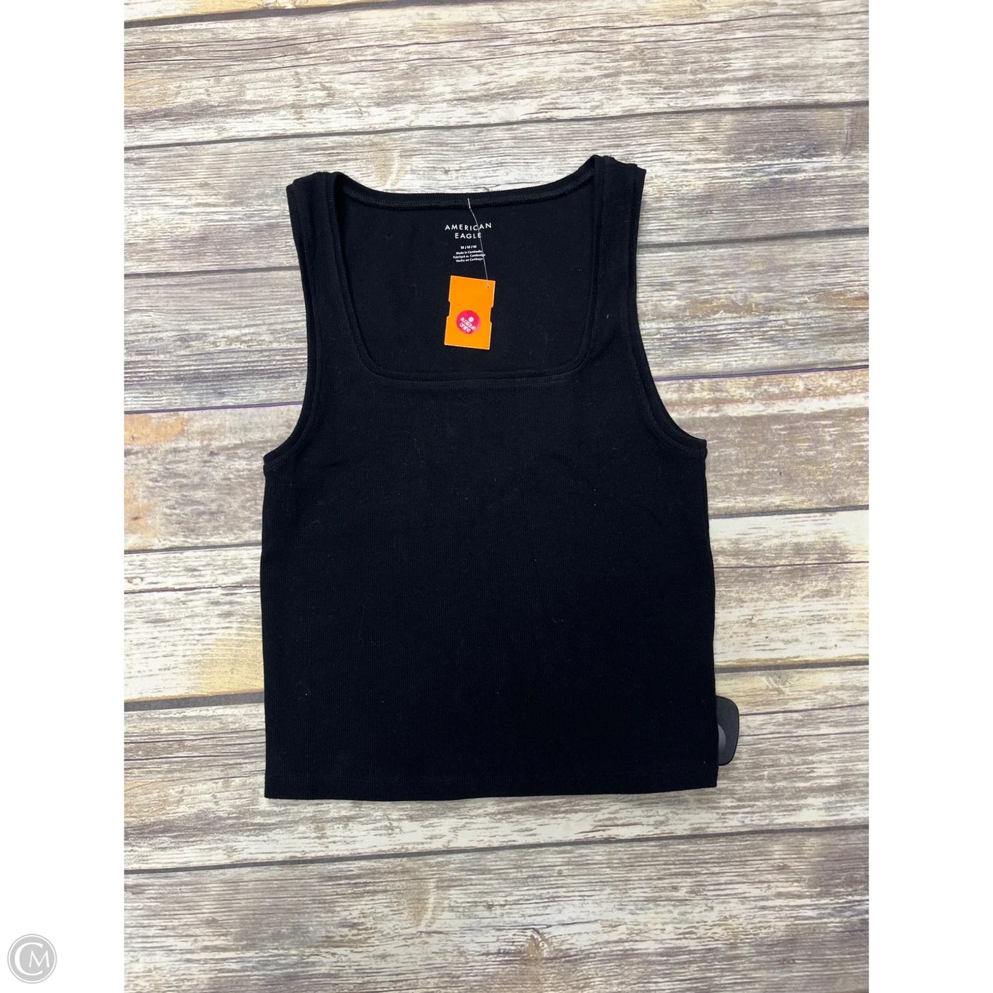 Top Sleeveless By American Eagle In Black, Size: M