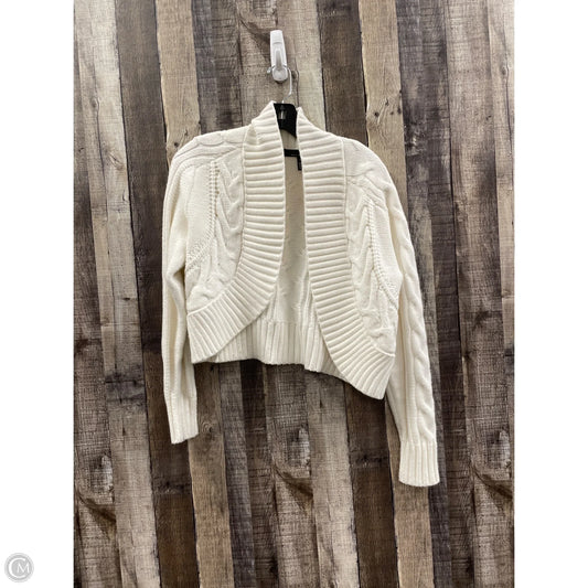 Sweater Cardigan By White House Black Market In White, Size: M