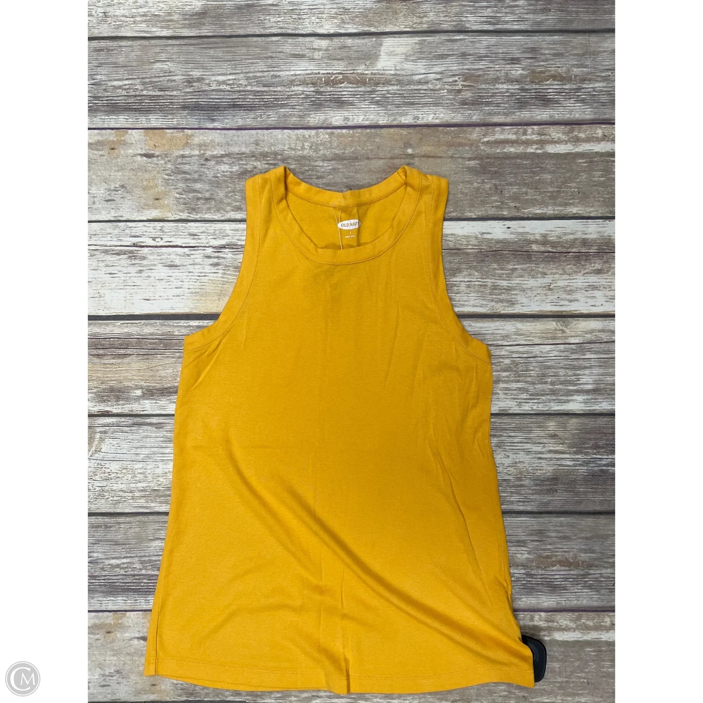 Top Sleeveless By Old Navy In Yellow, Size: S