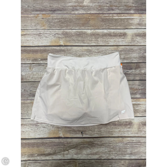 Athletic Skort By Fabletics In Cream, Size: Xl