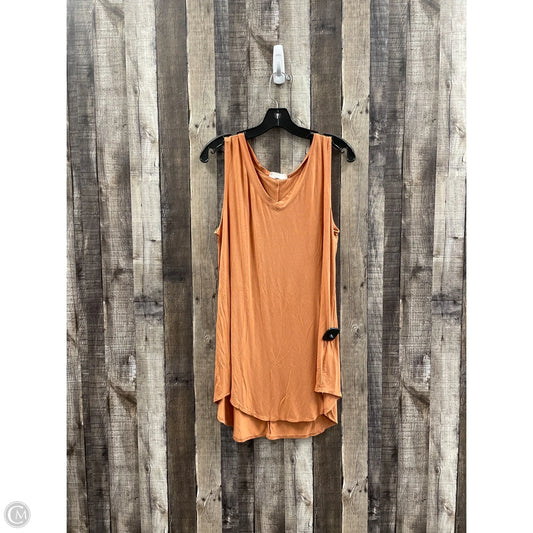Top Sleeveless By Zenana Outfitters In Orange, Size: Xl