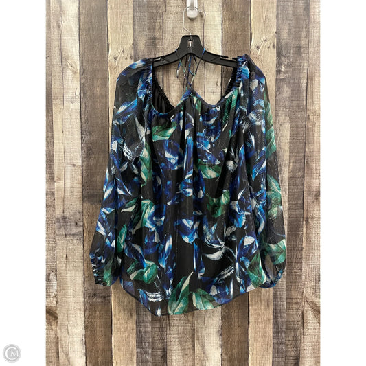 Top Long Sleeve By White House Black Market In Multi-colored, Size: Xl