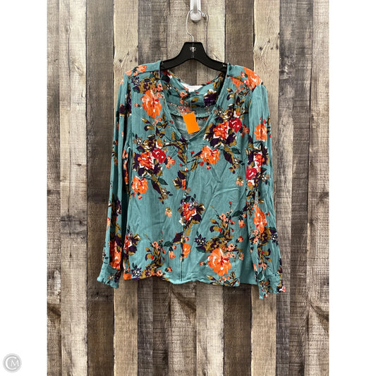 Top Long Sleeve By Market & Spruce In Multi-colored, Size: Xl