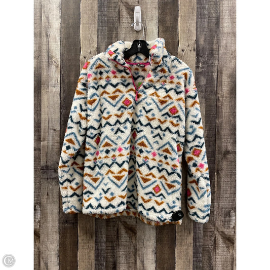 Jacket Fleece By Eddie Bauer In Multi-colored, Size: M