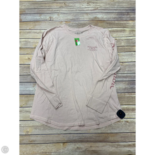 Top Long Sleeve By Abercrombie And Fitch In Pink, Size: Xl