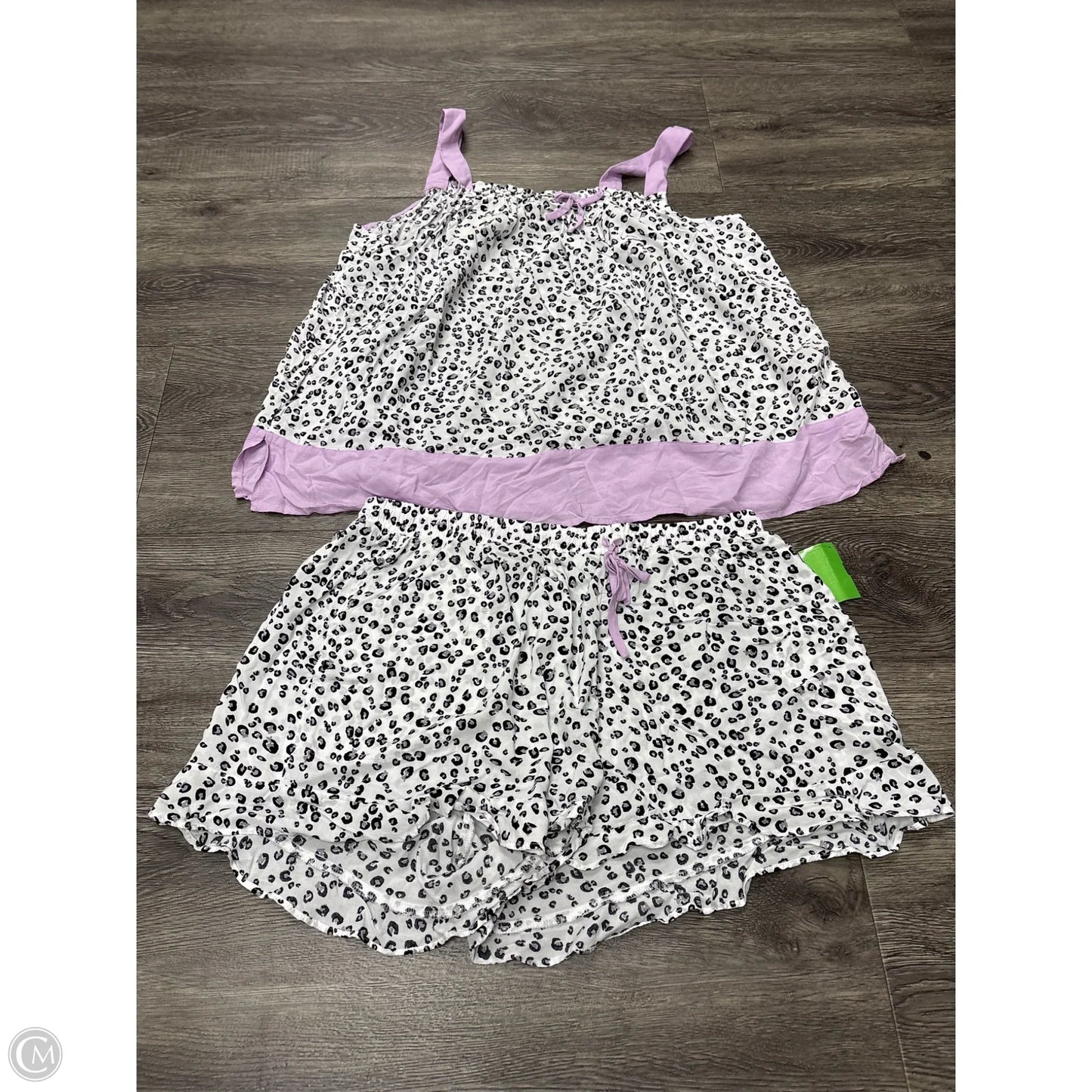 Pajamas 2pc By Simply Vera In Animal Print, Size: L