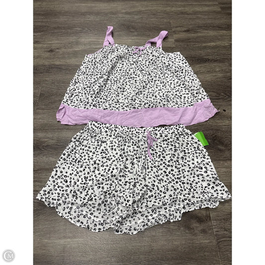 Pajamas 2pc By Simply Vera In Animal Print, Size: L