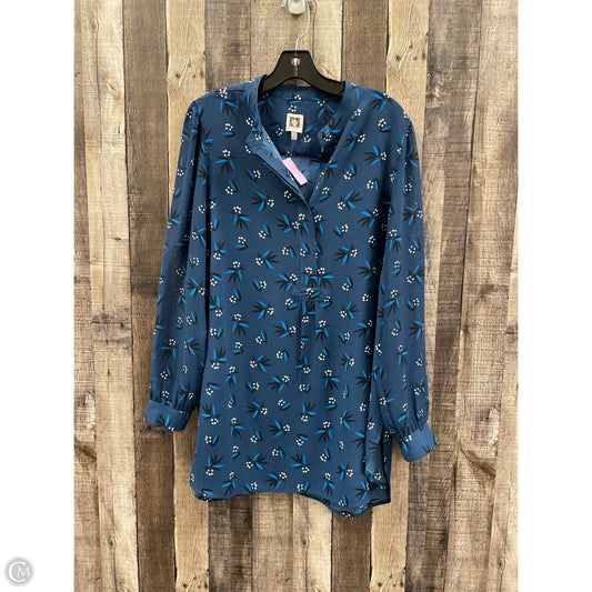 Top Long Sleeve By Anne Klein In Blue, Size: 1x