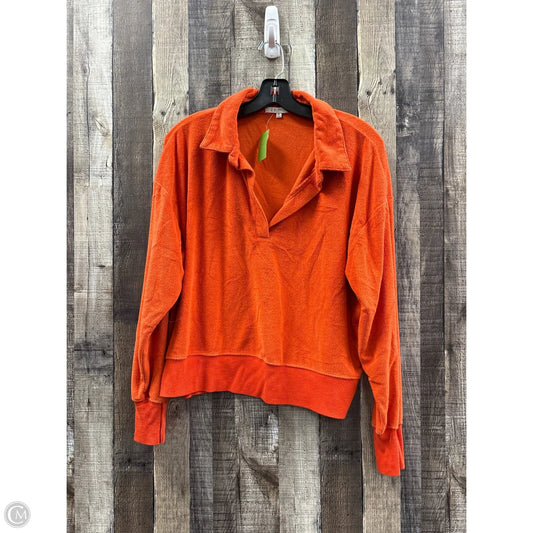 Top Long Sleeve By Z Supply In Orange, Size: M