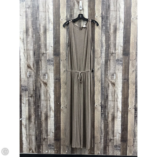 Jumpsuit By Chicos In Taupe, Size: S