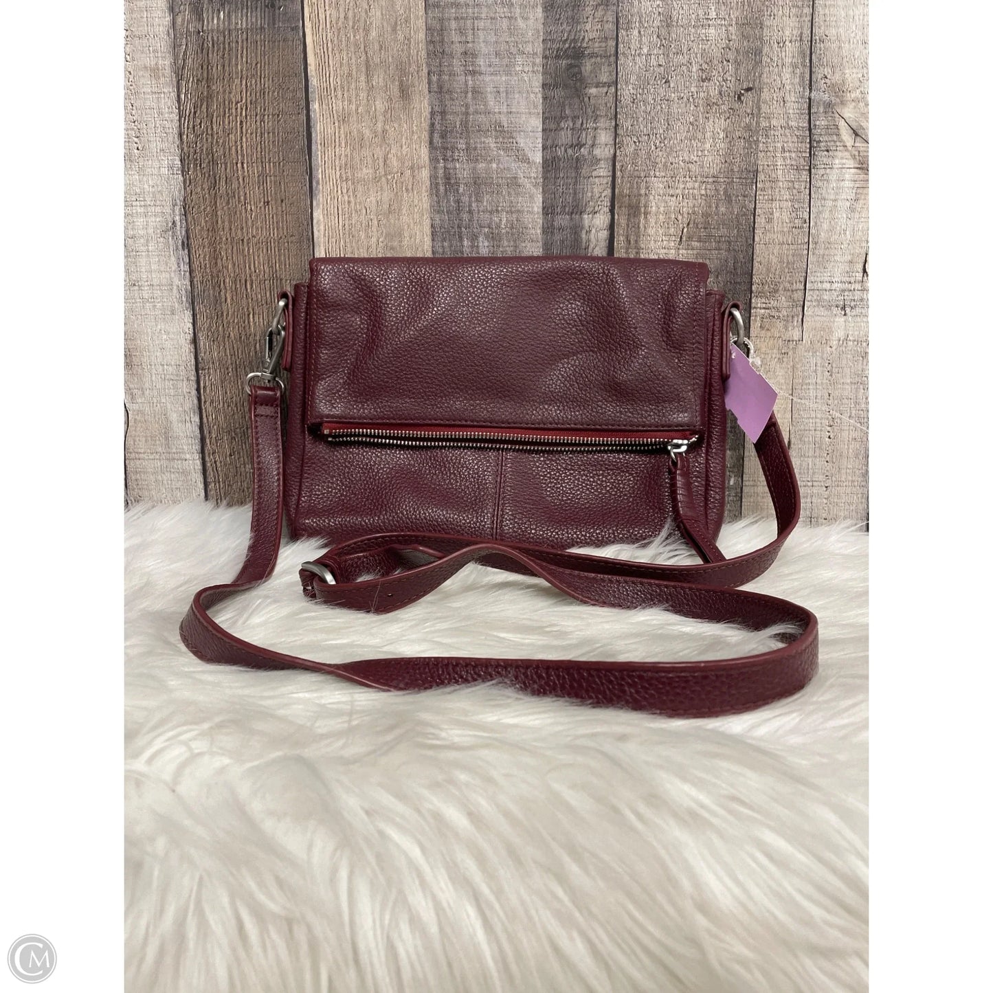 Crossbody Leather By Cme, Size: Medium