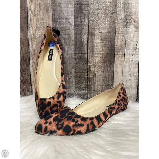 Shoes Flats By Nine West In Animal Print, Size: 7.5