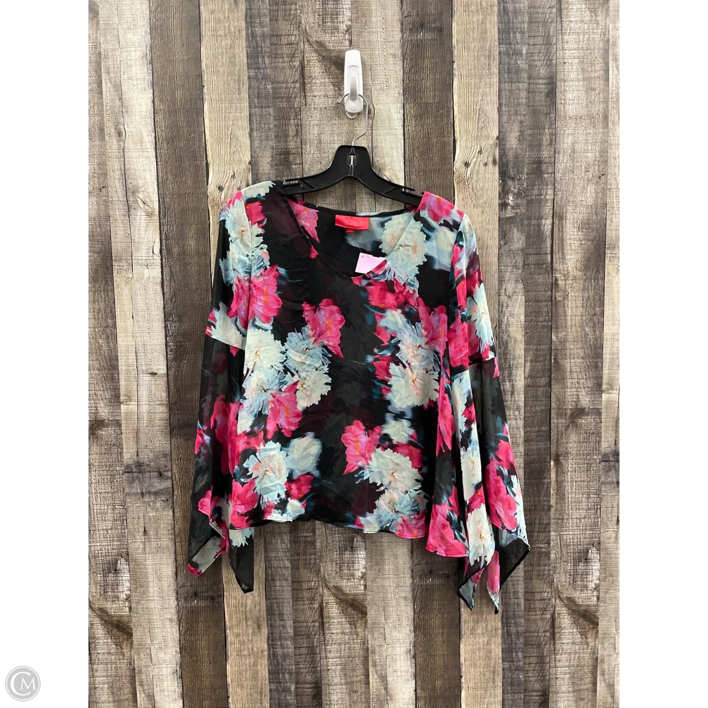 Top Long Sleeve By Jennifer Lopez In Floral Print, Size: Xs
