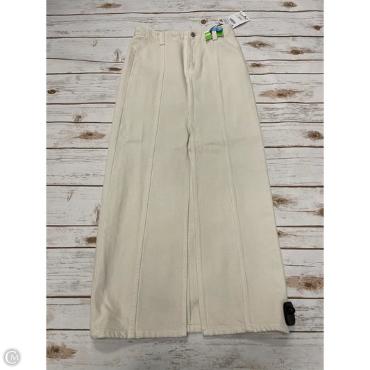 Skirt Maxi By Zara In Cream Denim, Size: Xs
