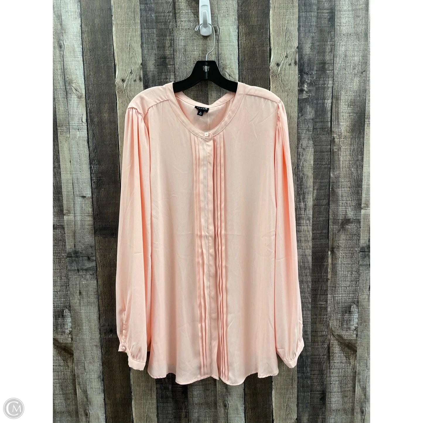 Top Long Sleeve By Torrid In Pink, Size: 4x