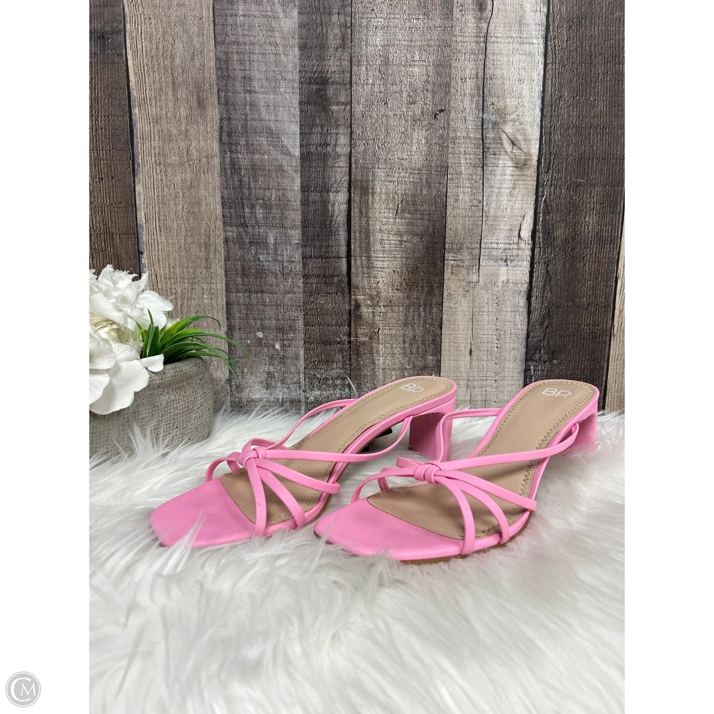 Sandals Heels Stiletto By Bp In Pink, Size: 7.5