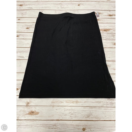 Skirt Midi By Chicos In Black, Size: Xxl