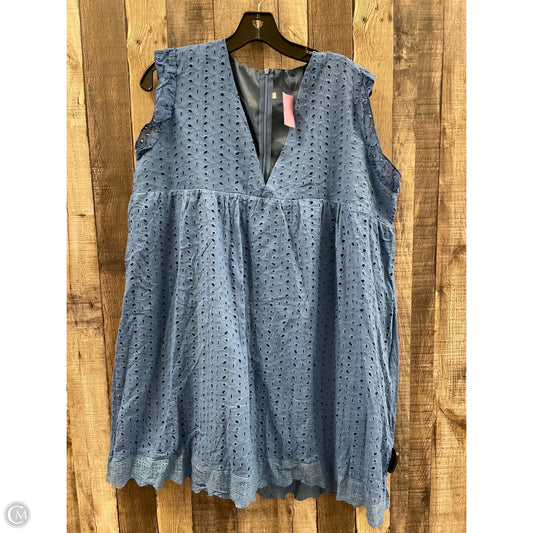 Tunic Sleeveless By Cmf In Blue, Size: 3x