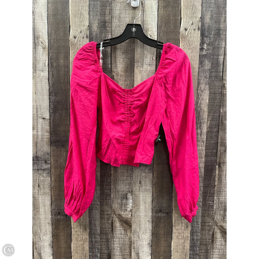 Top Long Sleeve By A New Day In Pink, Size: S