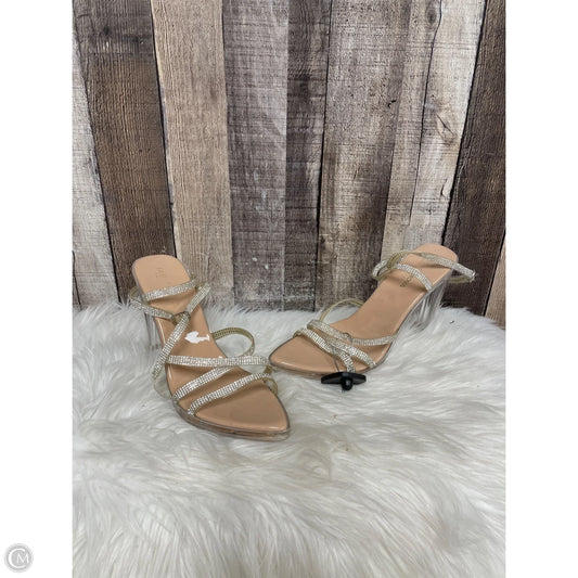 Shoes Heels Block By Fashion Nova In Clear, Size: 11