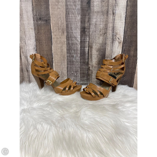 Shoes Heels Stiletto By Guess In Tan, Size: 10
