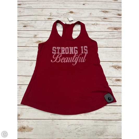 Tank Top By Next Level In Maroon, Size: Xl