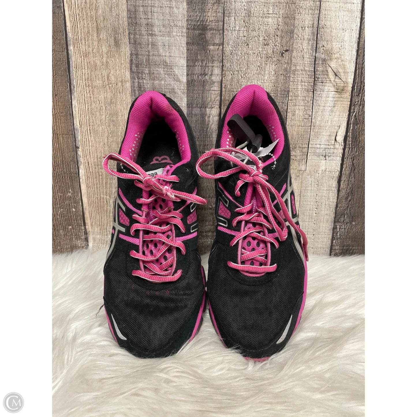 Shoes Athletic By Asics In Black & Pink, Size: 9.5