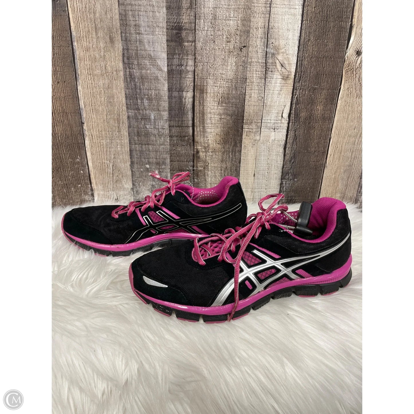 Shoes Athletic By Asics In Black & Pink, Size: 9.5