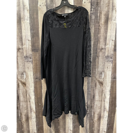 Dress Casual Midi By Inc In Black, Size: 1x