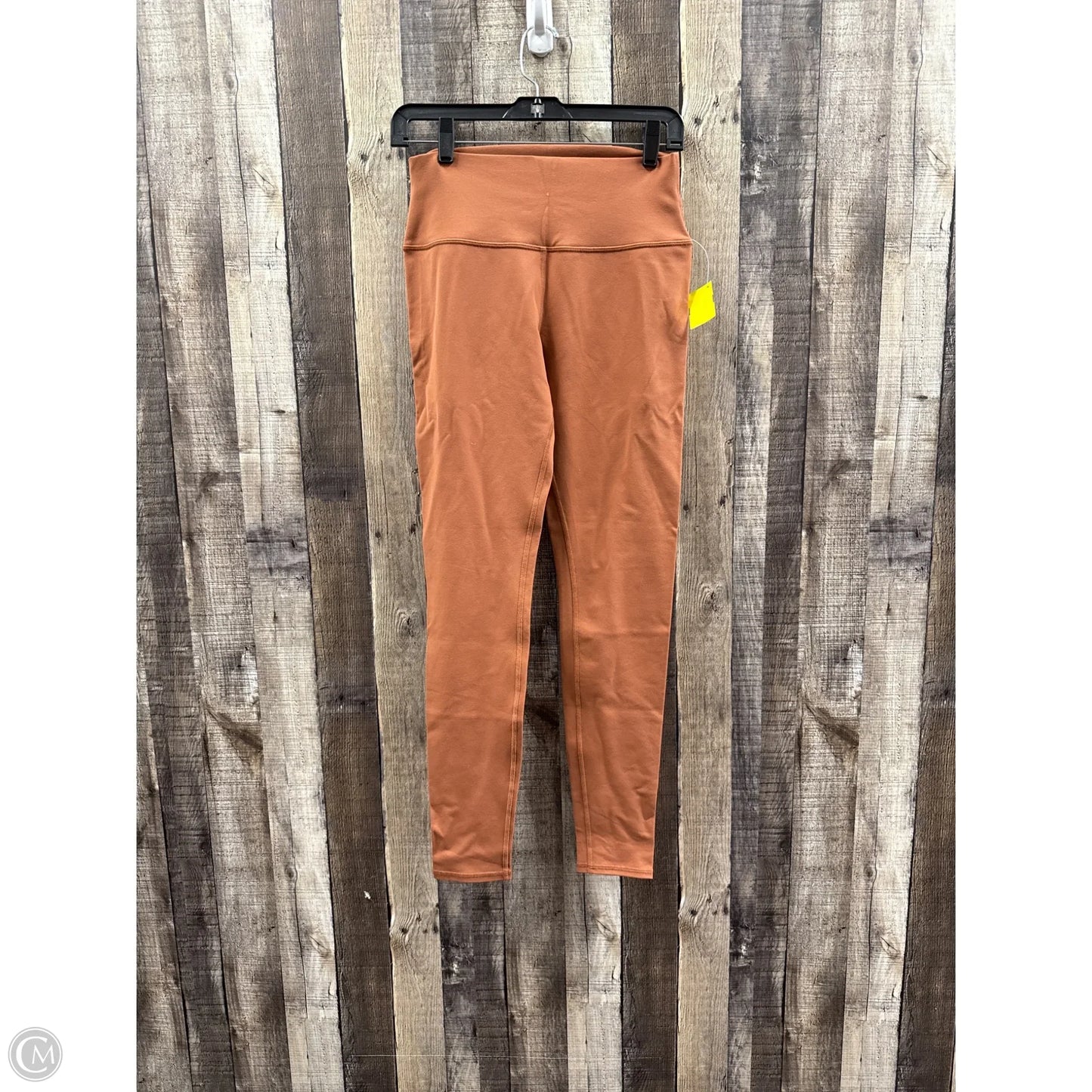 Athletic Leggings By Alo In Copper, Size: L