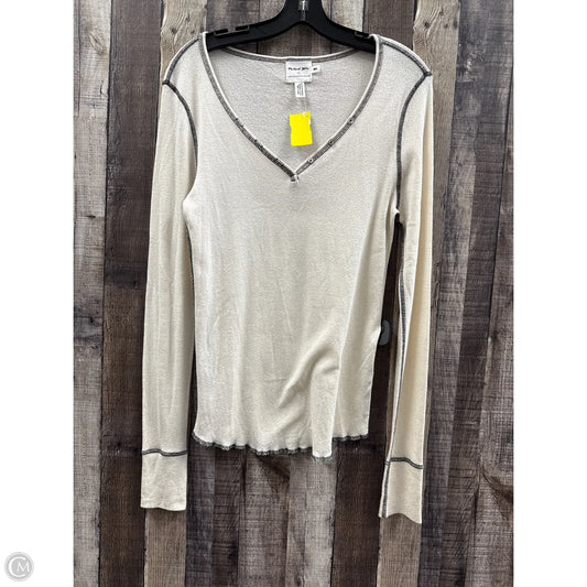Top Long Sleeve By Michael Stars In Ivory, Size: M