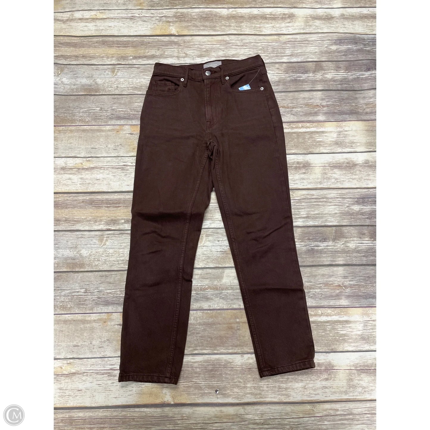 Jeans Cropped By Everlane In Brown, Size: 2