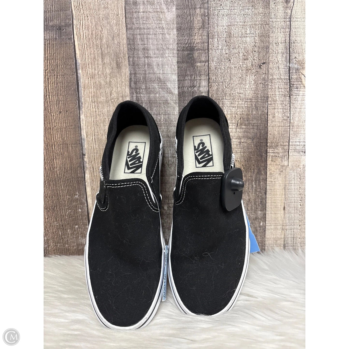 Shoes Flats By Vans In Black, Size: 9