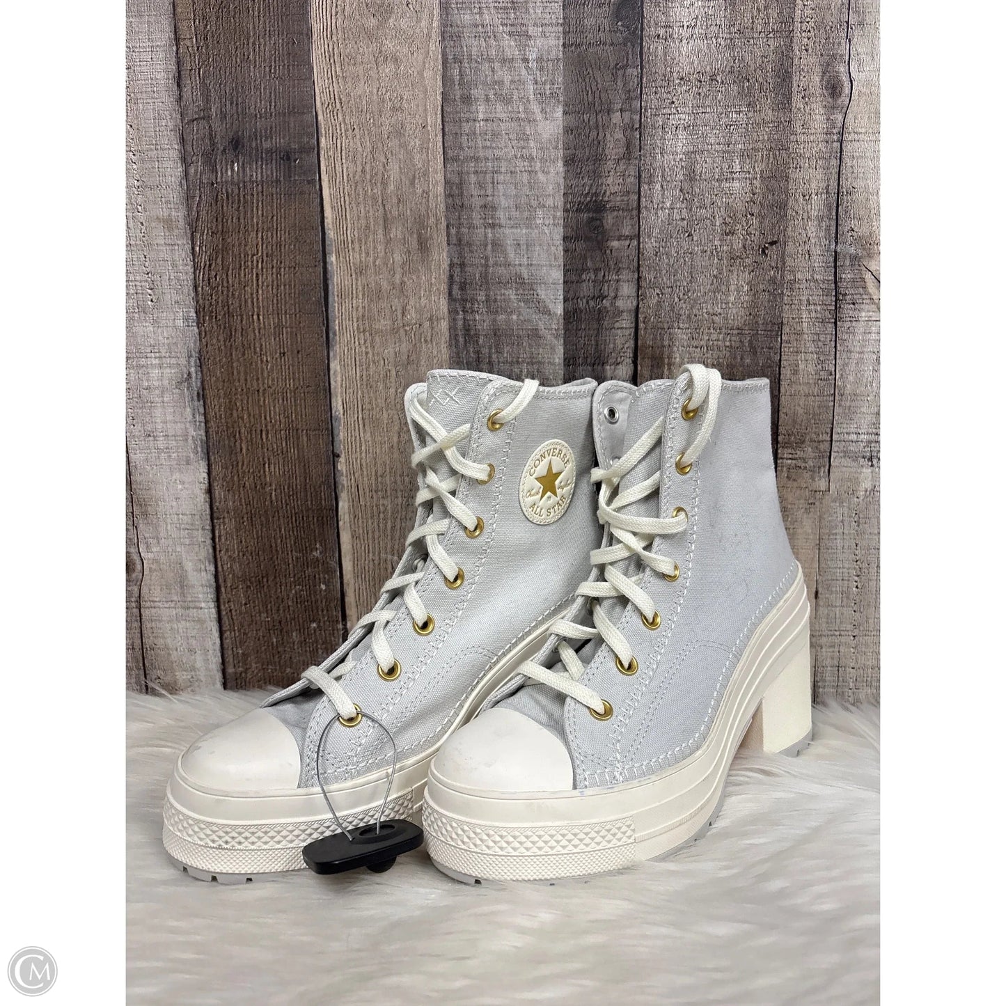 Shoes Heels Block By Converse In Grey, Size: 9