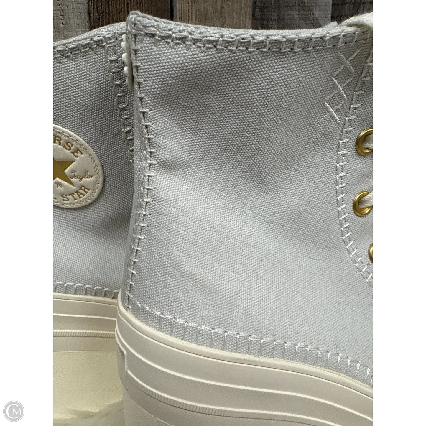 Shoes Heels Block By Converse In Grey, Size: 9