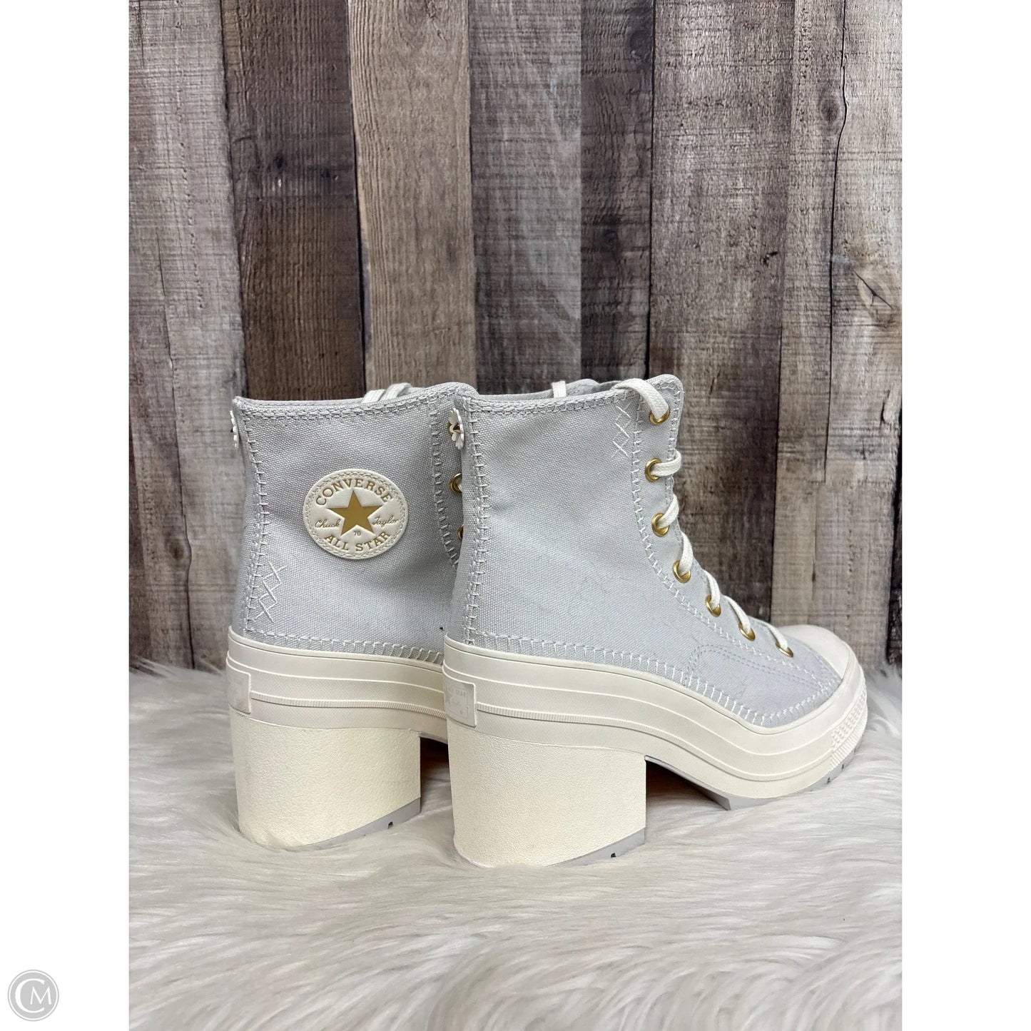 Shoes Heels Block By Converse In Grey, Size: 9