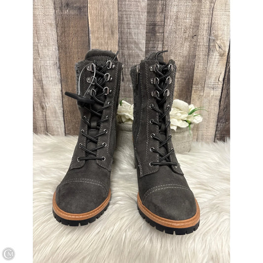 Boots Ankle Heels By Nine West In Grey, Size: 8