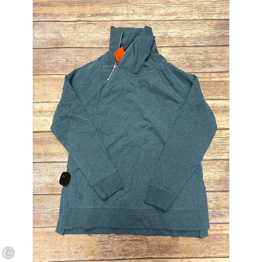 Sweatshirt Collar By Coldwater Creek In Teal, Size: Xs
