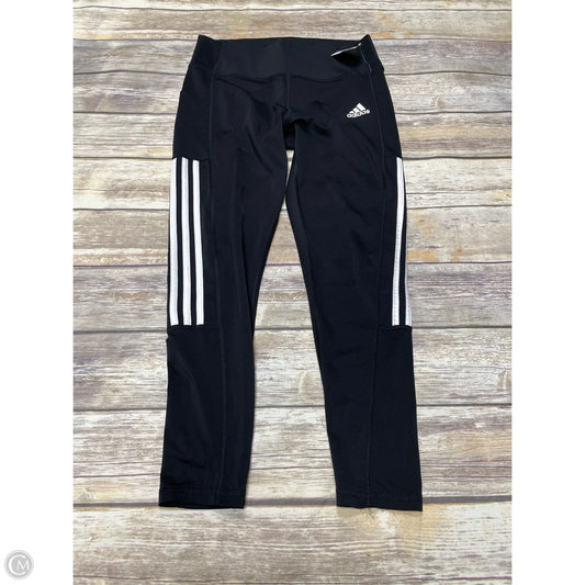 Athletic Leggings By Adidas In Black, Size: L