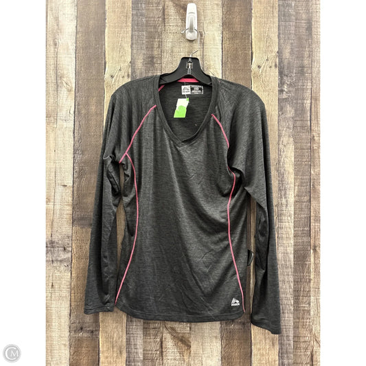 Athletic Top Long Sleeve Crewneck By Rbx In Grey, Size: M