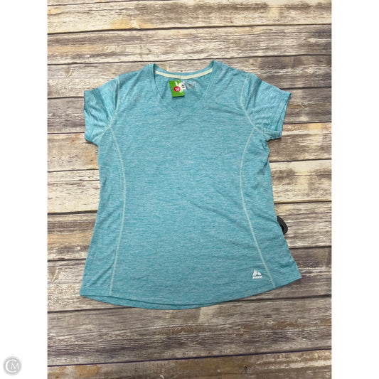 Athletic Top Short Sleeve By Rbx In Aqua, Size: L