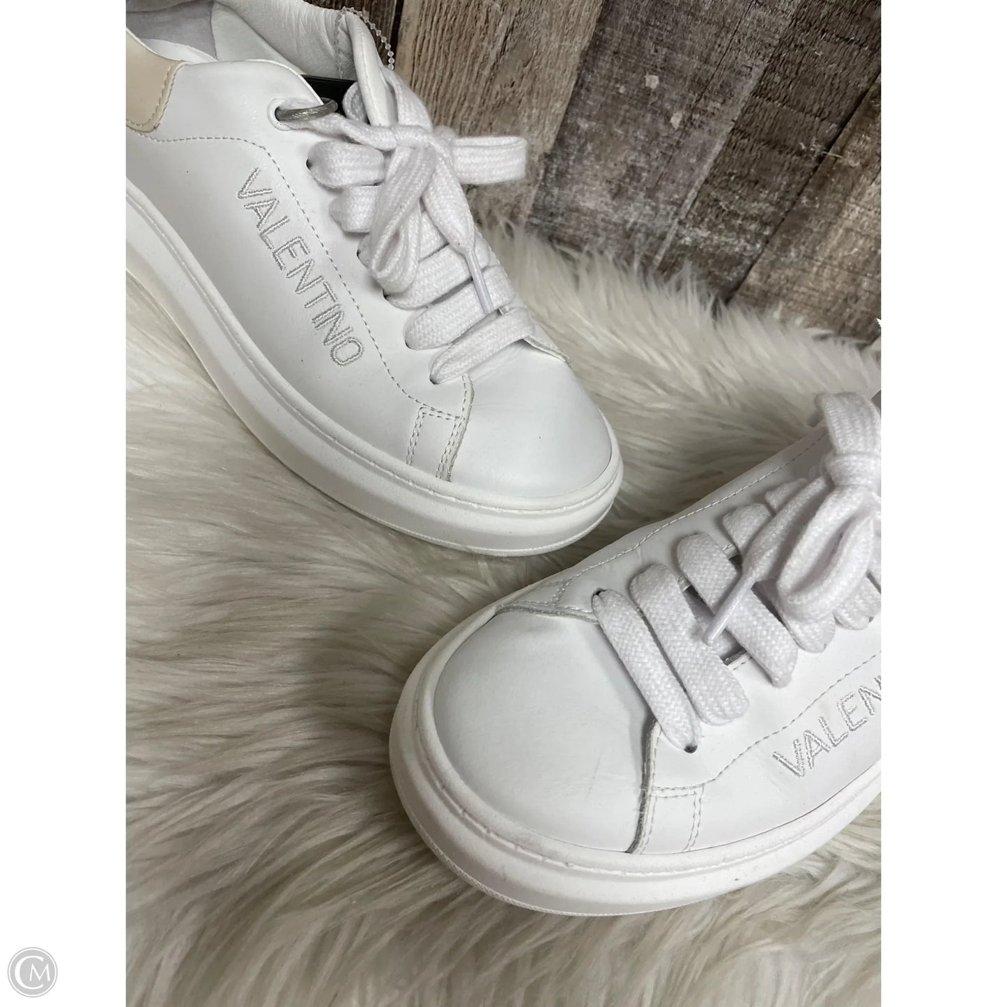 Shoes Designer By Valentino-mario In White, Size: 9
